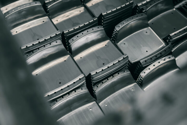 Aus Aluminium gefertigtes Stanzteil